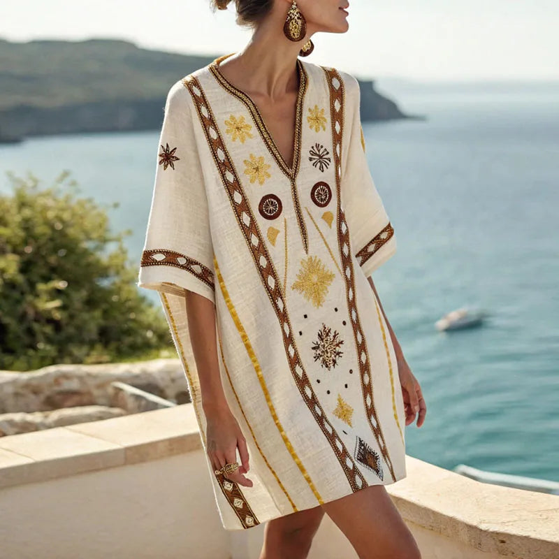 Vera - Elegante y Cómoda Vestido de Playa para Días de Verano