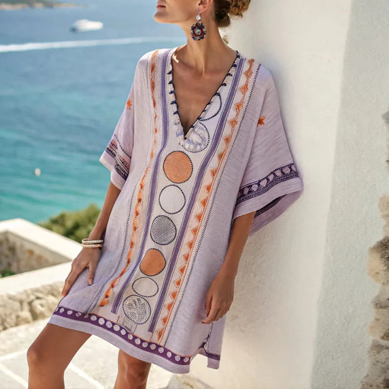 Esmee - Elegante y Cómoda Vestido de Playa para un Estilo de Playa Sin Esfuerzo