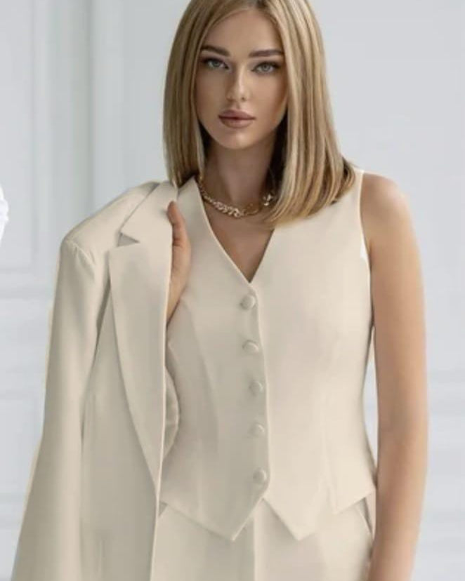 Traje MARTINA (Chaqueta + Pantalón + Chaleco)