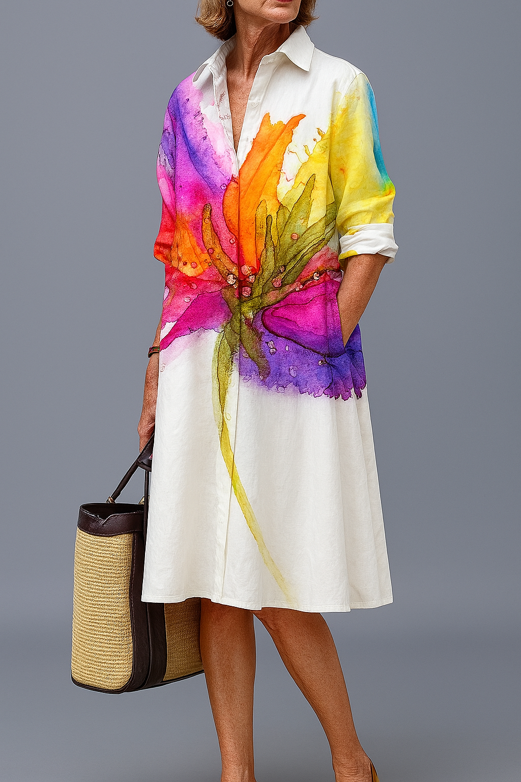 Bridget | Elegante vestido midi