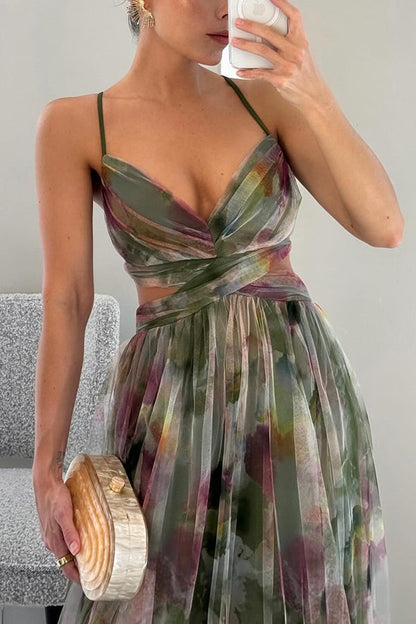 GISELLA | Maxi vestido encantador con estampado floral