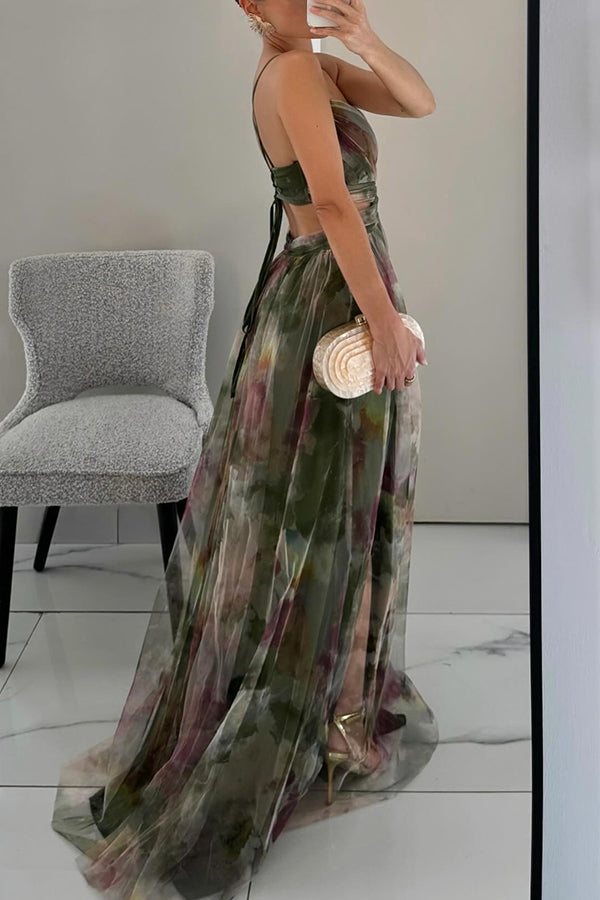 GISELLA | Maxi vestido encantador con estampado floral