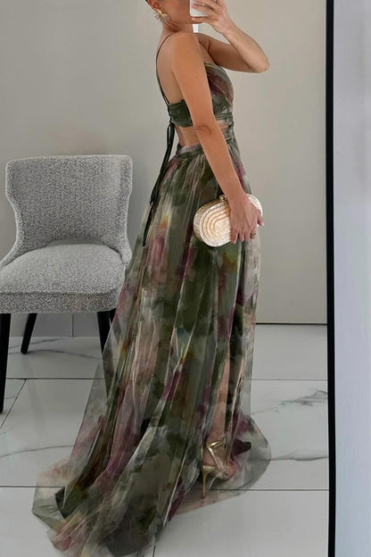 GISELLA | Maxi vestido encantador con estampado floral
