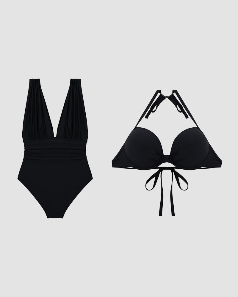 Karina | Traje de baño moldeador V con efecto de control de abdomen