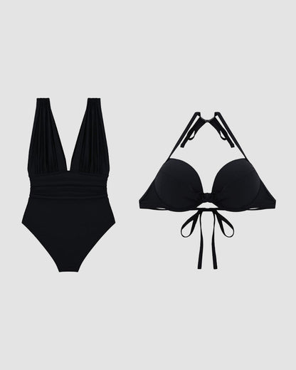 Karina | Traje de baño moldeador V con efecto de control de abdomen
