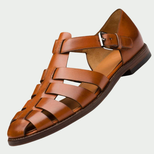 GIORDANO|SANDALIAS GLADIADOR DE PIEL