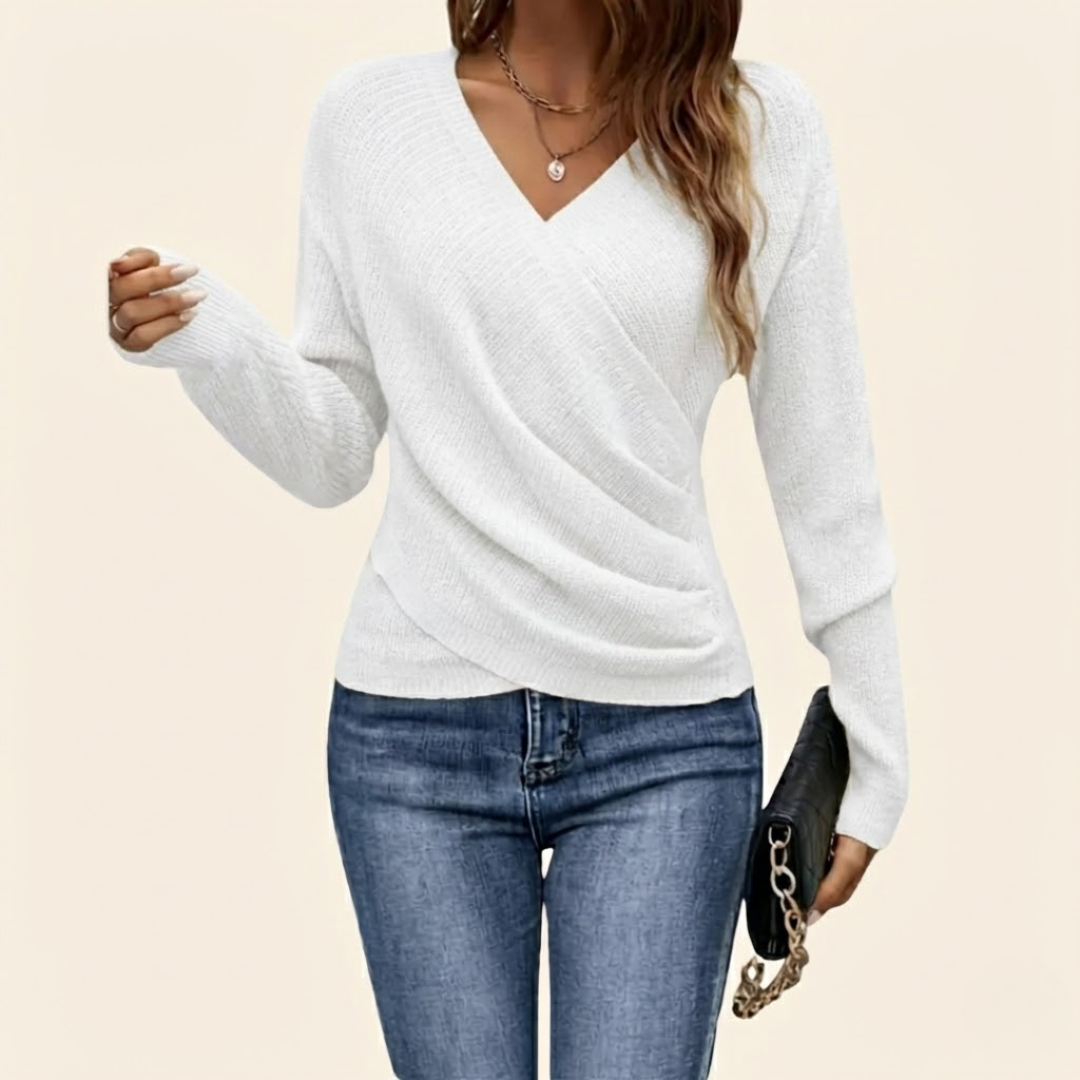 CLARISSA™ | Elegante top cruzado con escote en V
