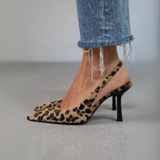 LORENA™|TACONES DE ANTE LEOPARDO