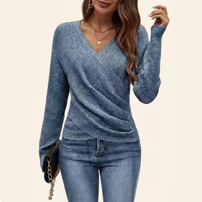 CLARISSA™ | Elegante top cruzado con escote en V