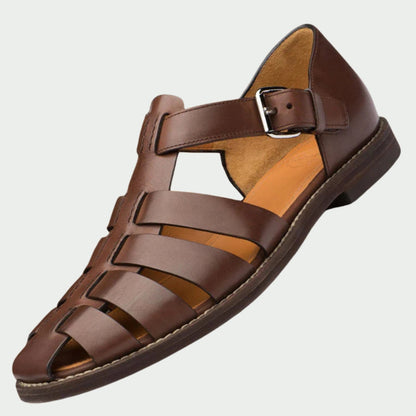 GIORDANO|SANDALIAS GLADIADOR DE PIEL
