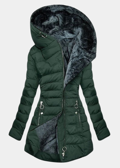 KARIMA | Abrigo de invierno con cálido forro de piel