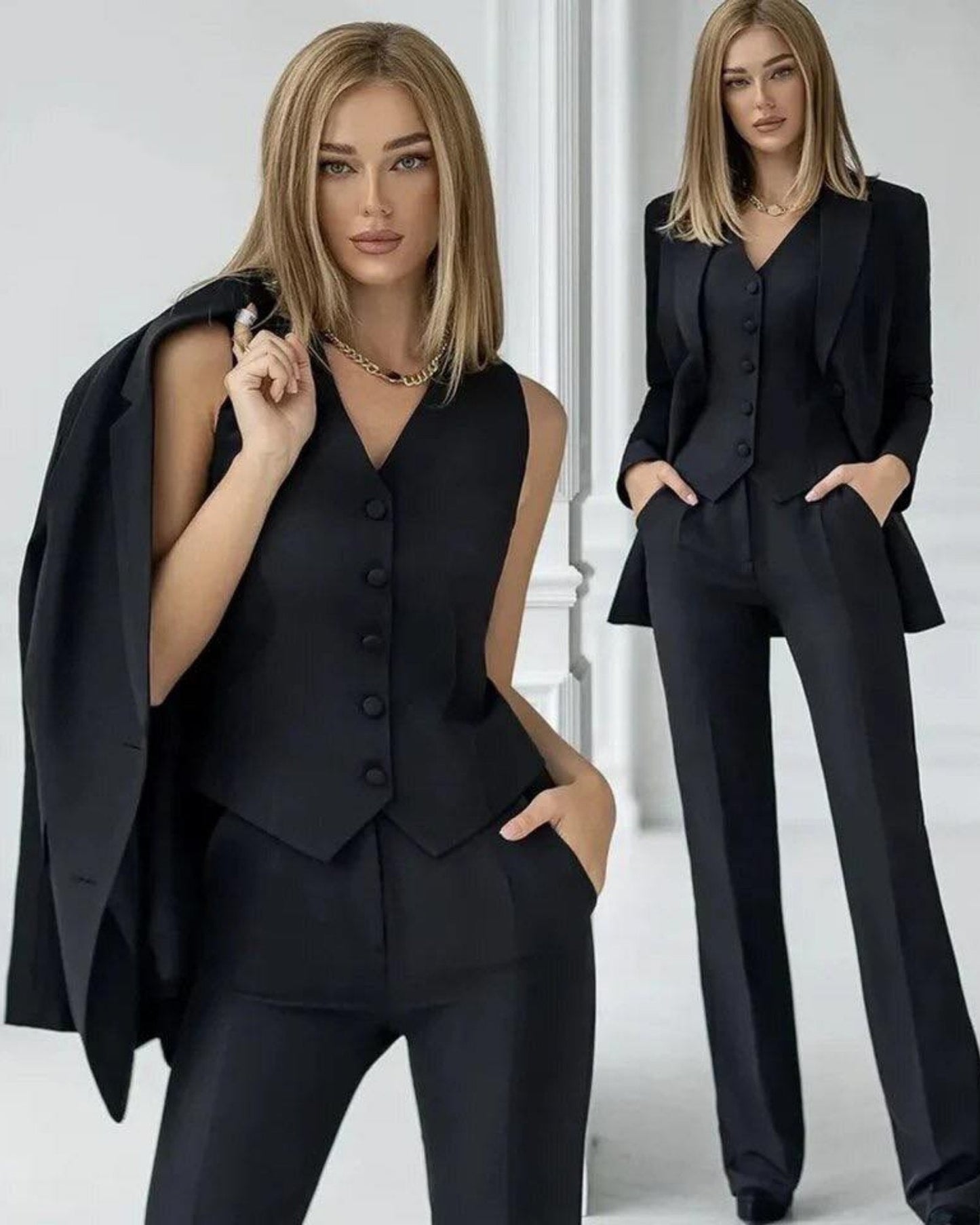 Traje MARTINA (Chaqueta + Pantalón + Chaleco)