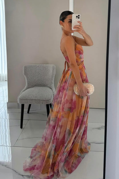 GISELLA | Maxi vestido encantador con estampado floral