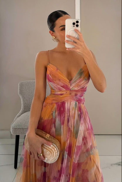 GISELLA | Maxi vestido encantador con estampado floral