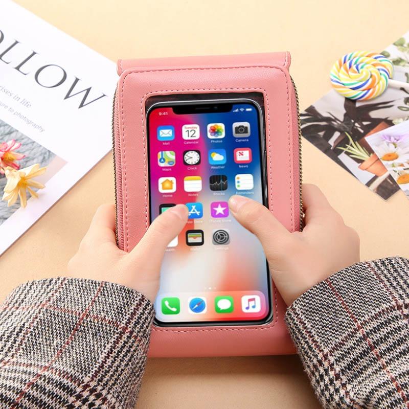 📱 Bolso ForeverBag® con pantalla táctil para mujeres – Compartimento para cargar el móvil, a prueba de robos y resistente al agua ✨