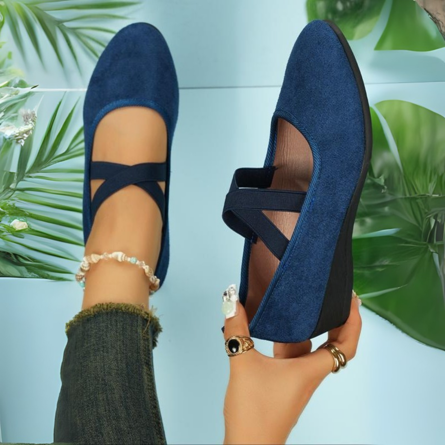 AMANDA™ | ZAPATO SLIP-ON CON CUÑA CÓMODA
