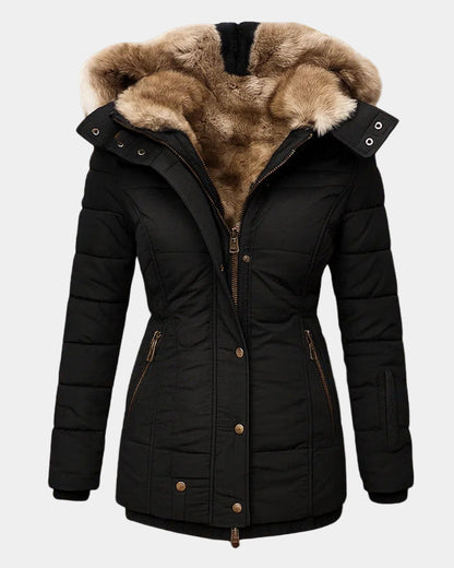 CARMINA | Abrigo de invierno con forro de piel