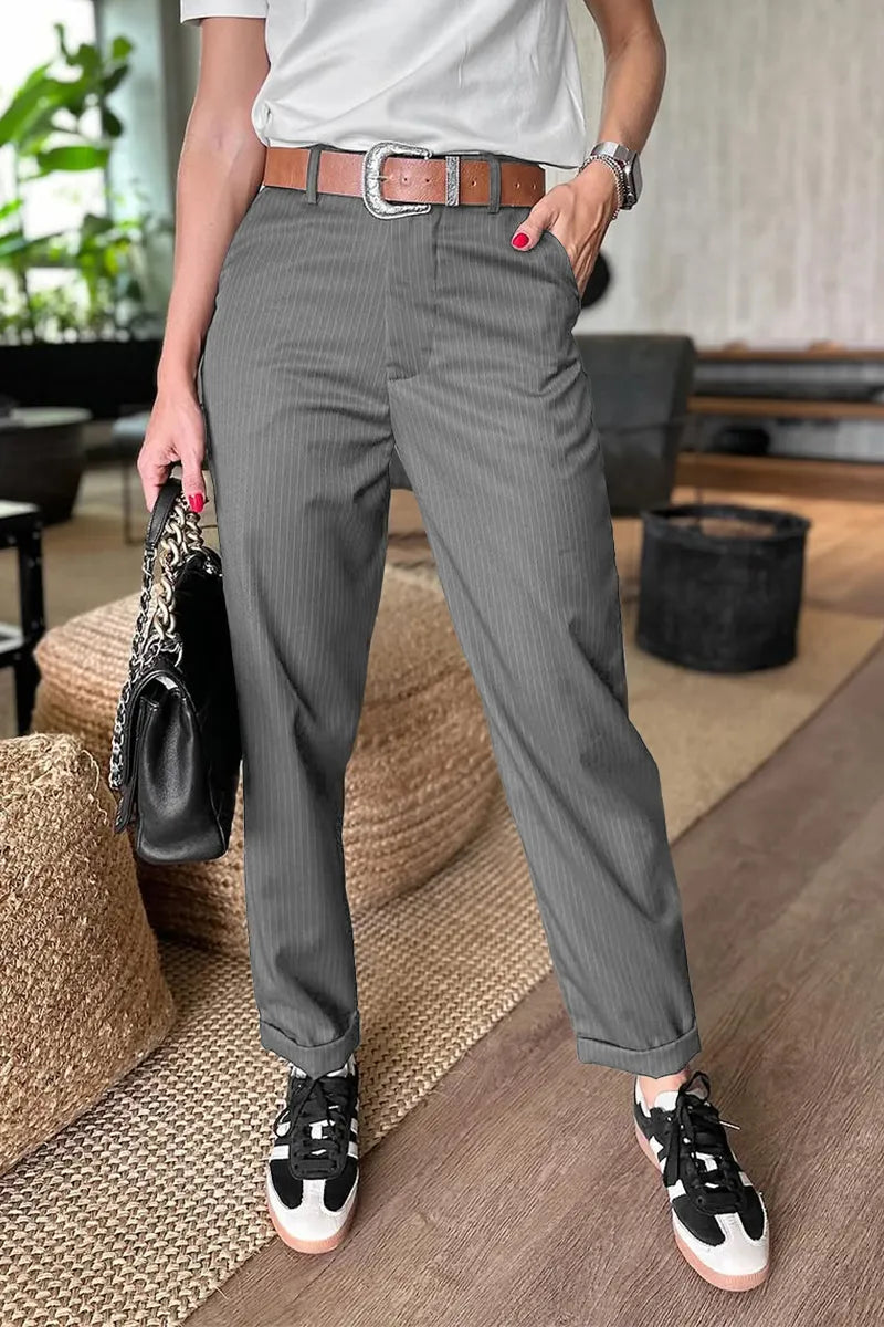 MATHILDA | Pantalón de rayas elegante que realza la figura