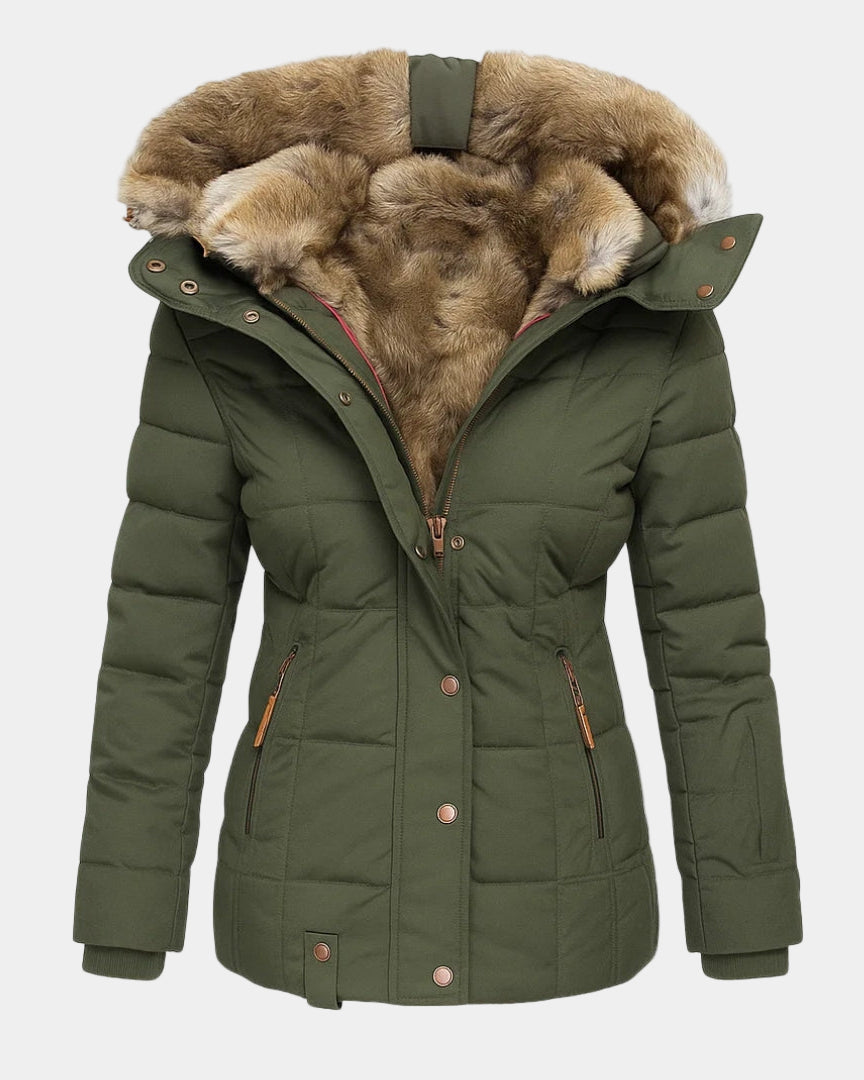 CARMINA | Abrigo de invierno con forro de piel