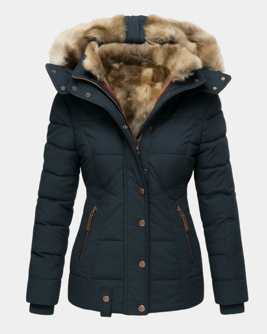 CARMINA | Abrigo de invierno con forro de piel