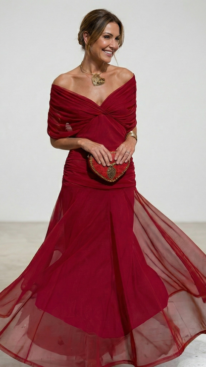 ROSANNA | Vestido largo floral con escote en V
