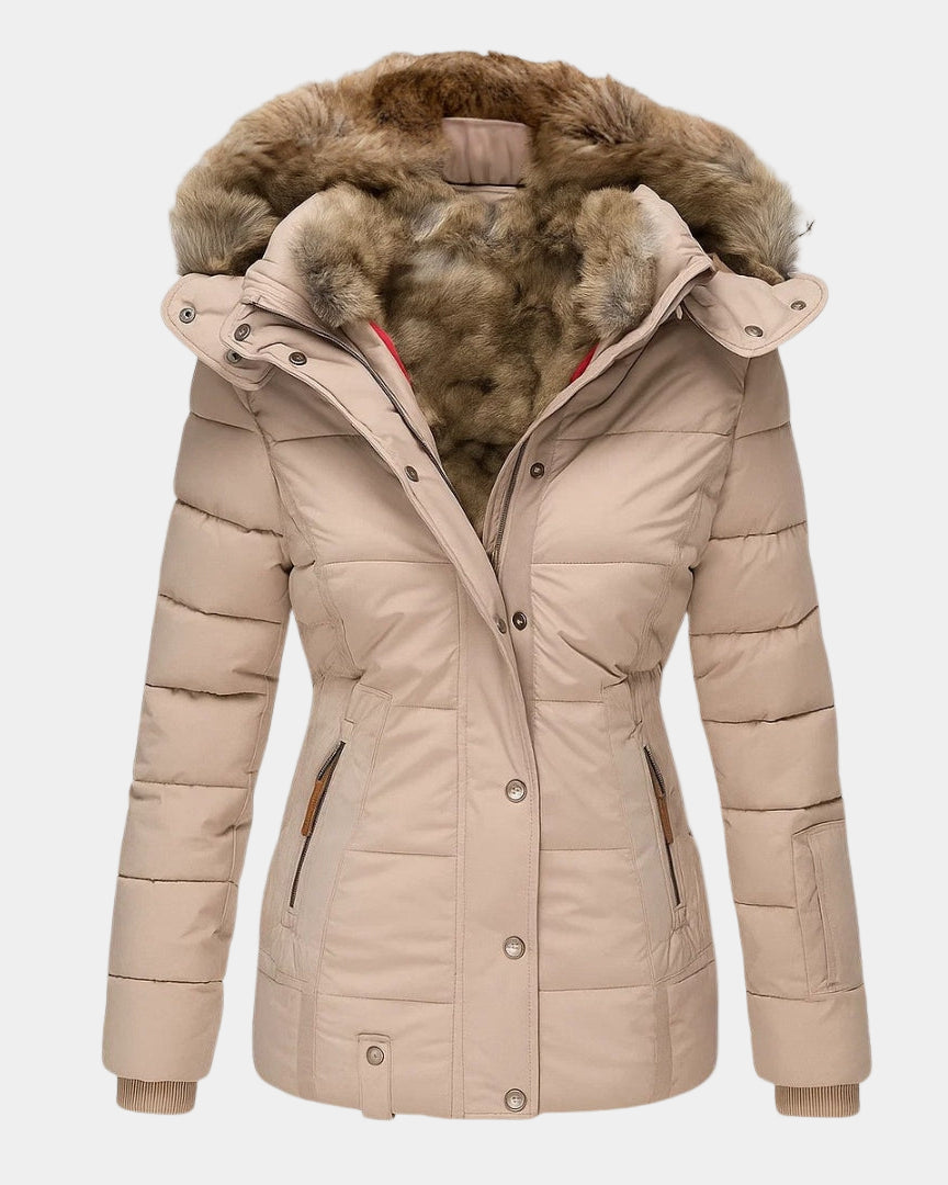CARMINA | Abrigo de invierno con forro de piel
