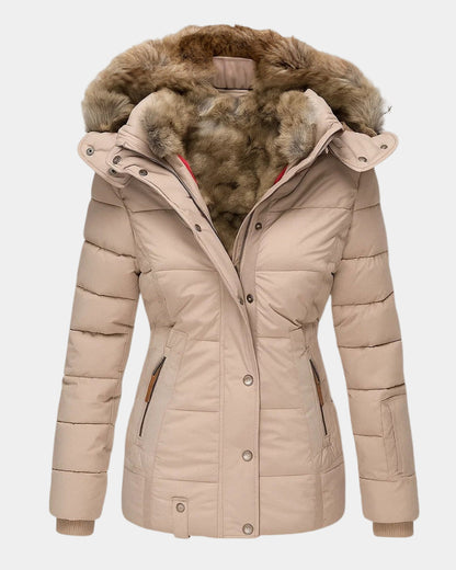 CARMINA | Abrigo de invierno con forro de piel