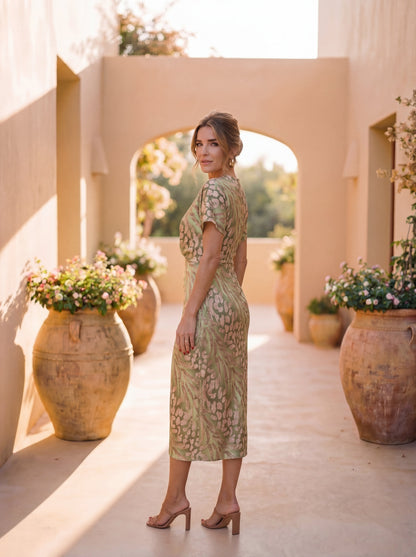 JULIA | Vestido elegante en tejido ligero y fluido