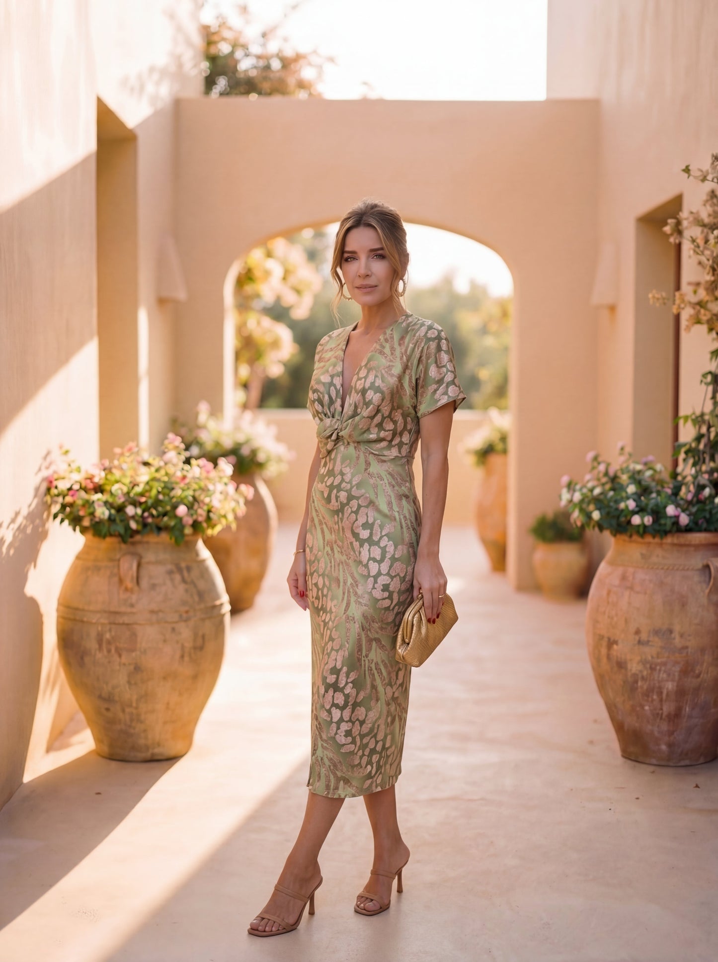 JULIA | Vestido elegante en tejido ligero y fluido