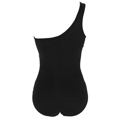Nayla | Tu Elegante Traje de Baño de Hombro Único en Tallas Comodas