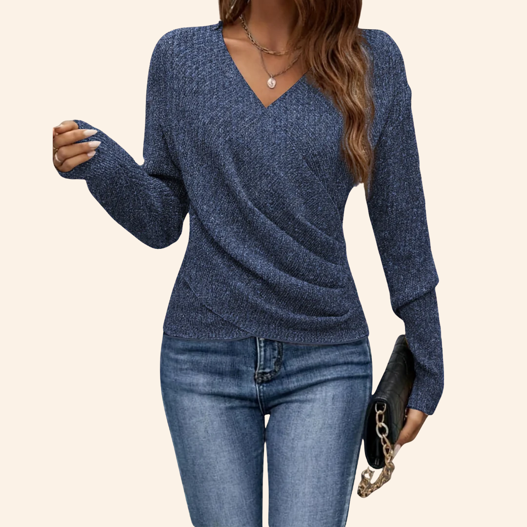 CLARISSA™ | Elegante top cruzado con escote en V