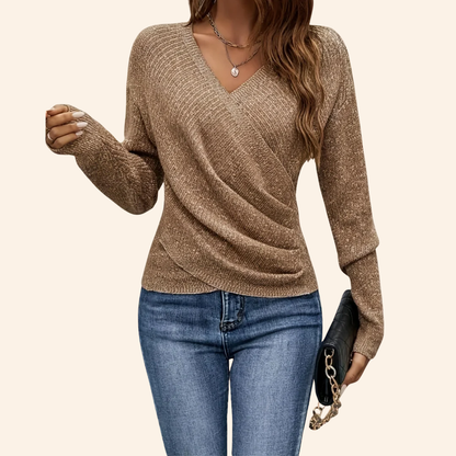 CLARISSA™ | Elegante top cruzado con escote en V