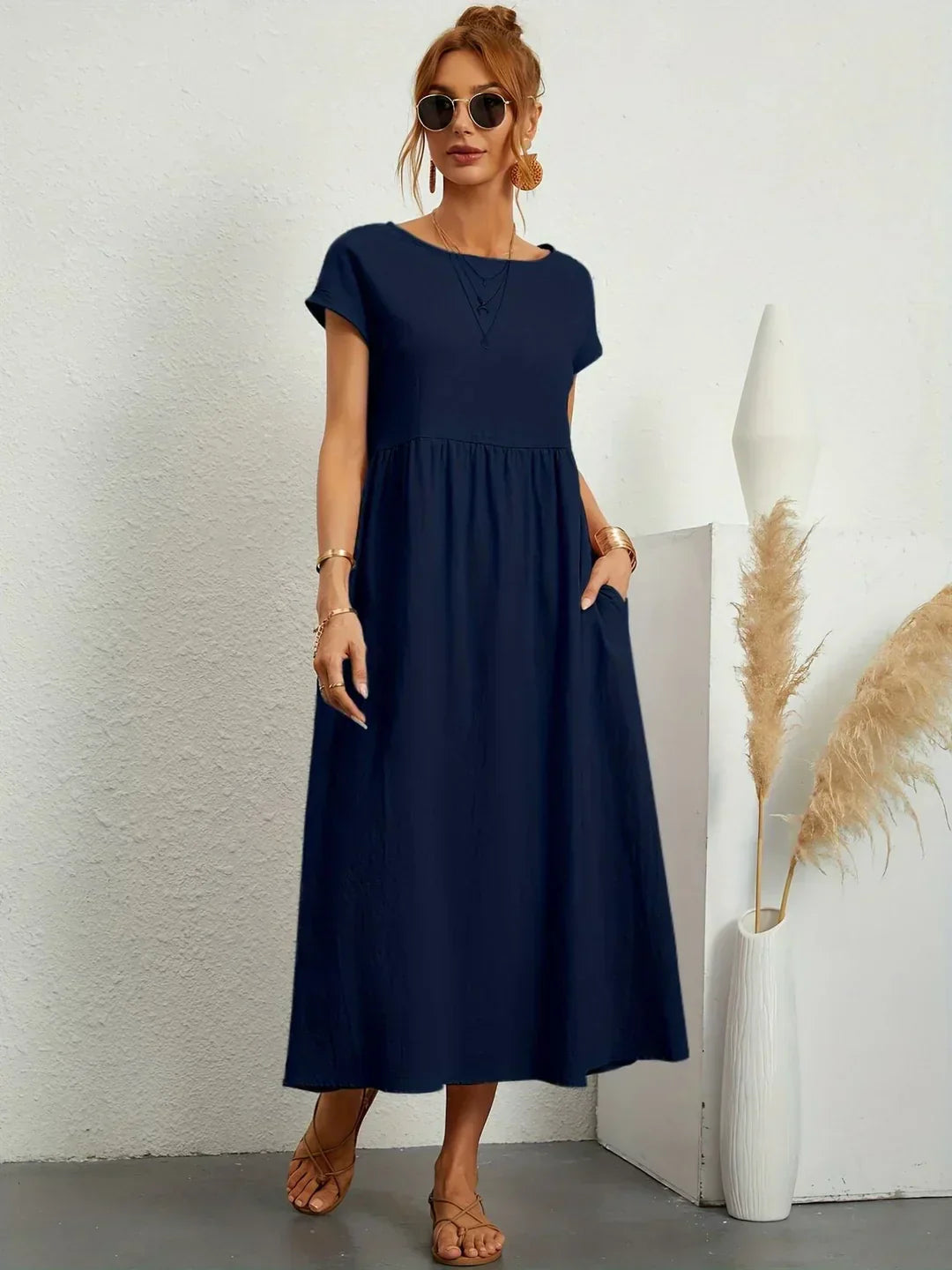 GABRIELLA™ | Vestido midi fluido de elegancia atemporal