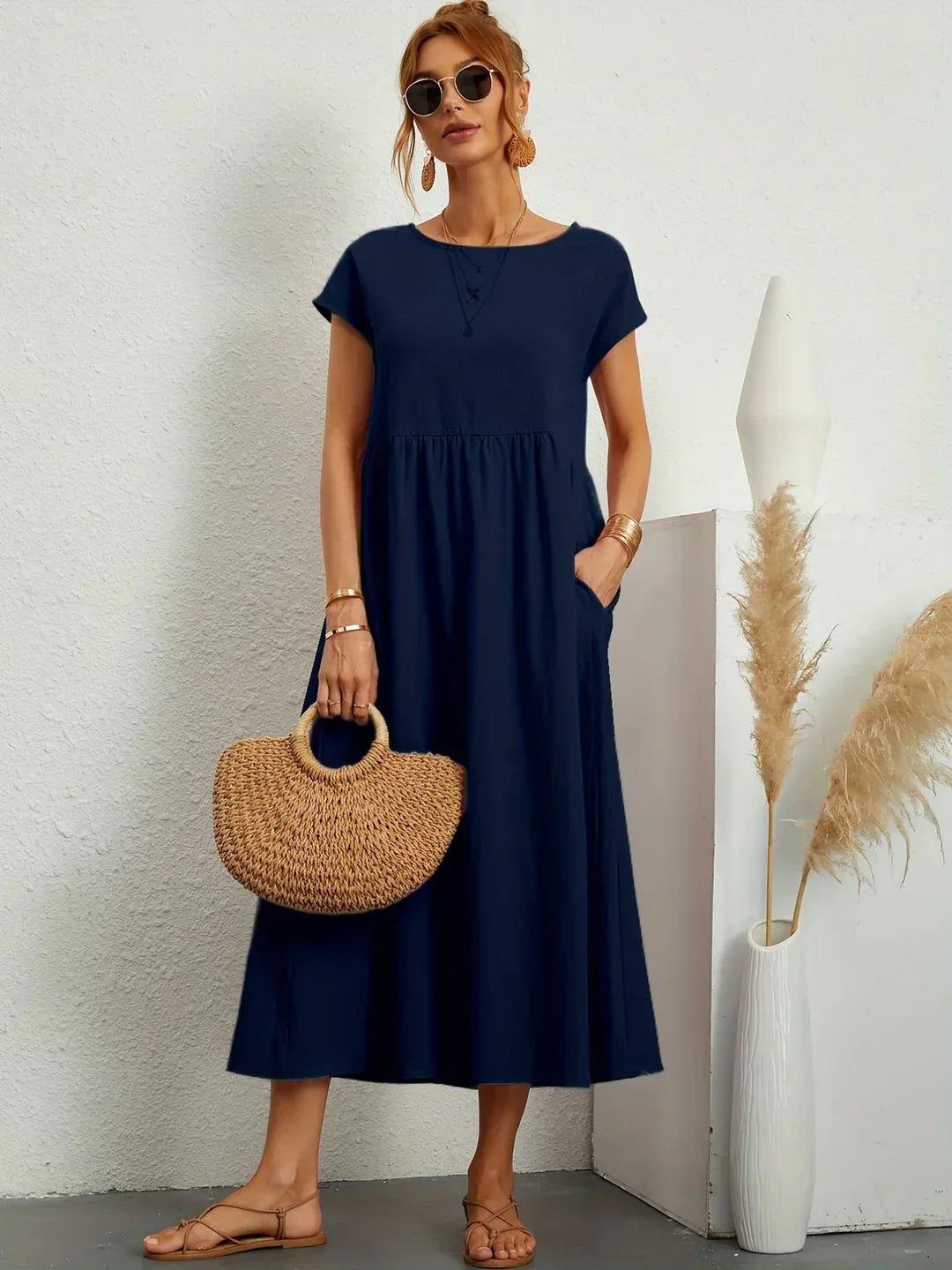 GABRIELLA™ | Vestido midi fluido de elegancia atemporal
