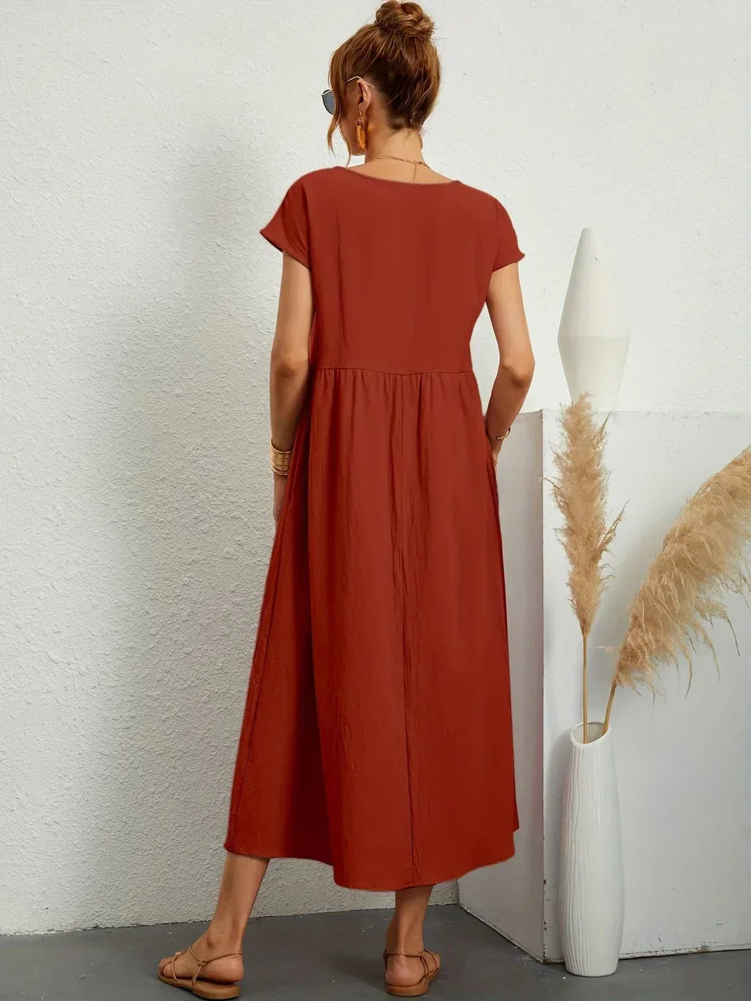 GABRIELLA™ | Vestido midi fluido de elegancia atemporal