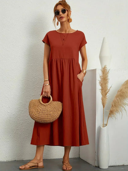 GABRIELLA™ | Vestido midi fluido de elegancia atemporal