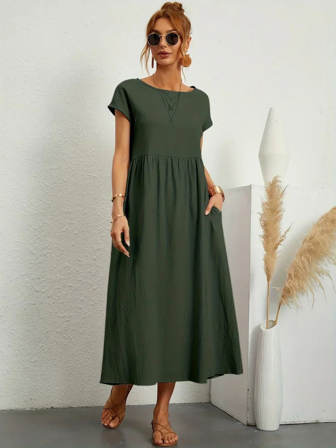 GABRIELLA™ | Vestido midi fluido de elegancia atemporal