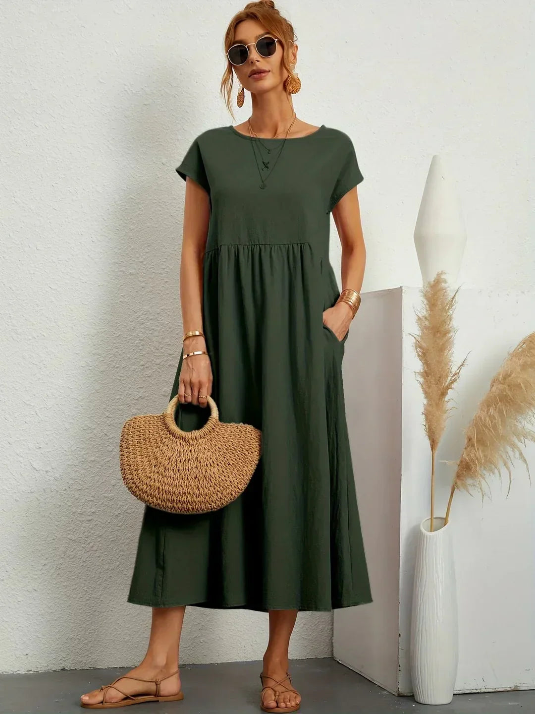 GABRIELLA™ | Vestido midi fluido de elegancia atemporal