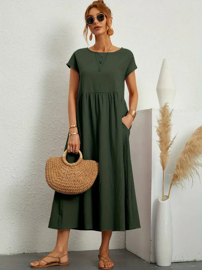 GABRIELLA™ | Vestido midi fluido de elegancia atemporal