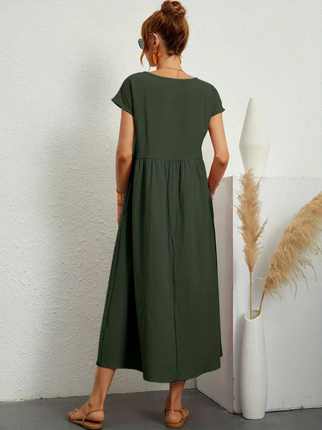 GABRIELLA™ | Vestido midi fluido de elegancia atemporal