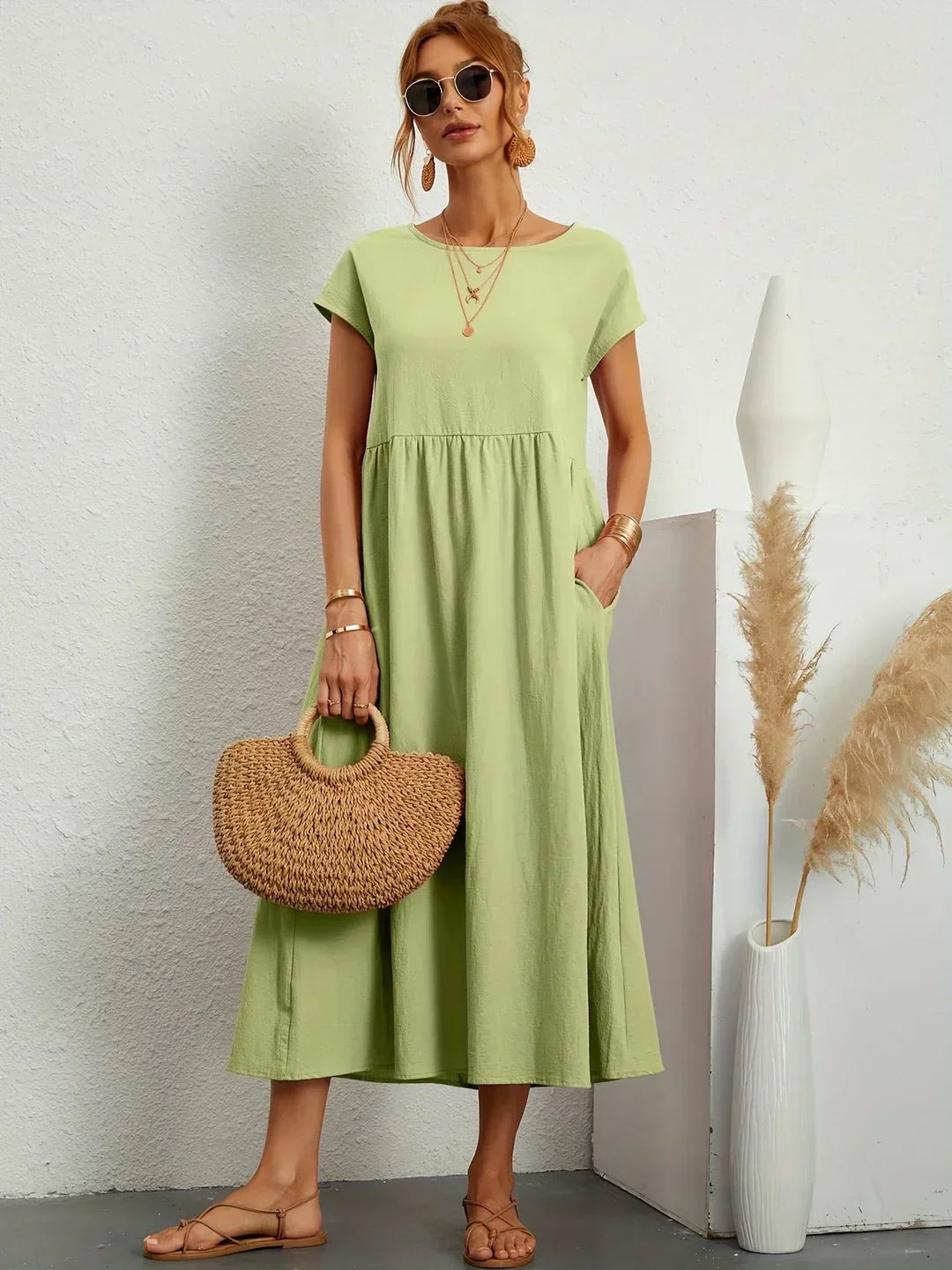 GABRIELLA™ | Vestido midi fluido de elegancia atemporal