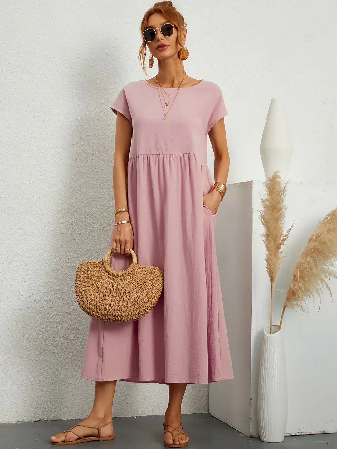 GABRIELLA™ | Vestido midi fluido de elegancia atemporal
