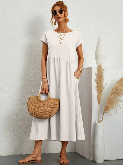 GABRIELLA™ | Vestido midi fluido de elegancia atemporal