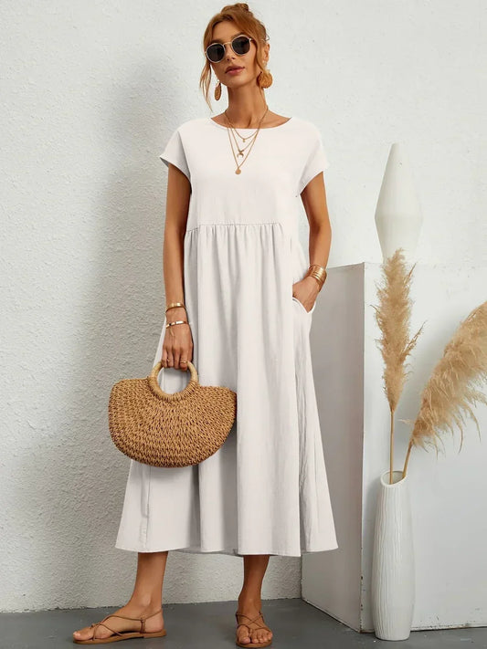 GABRIELLA™ | Vestido midi fluido de elegancia atemporal