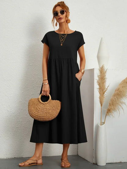 GABRIELLA™ | Vestido midi fluido de elegancia atemporal