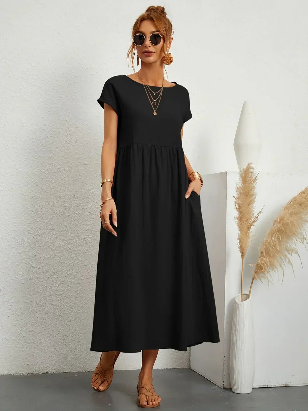 GABRIELLA™ | Vestido midi fluido de elegancia atemporal