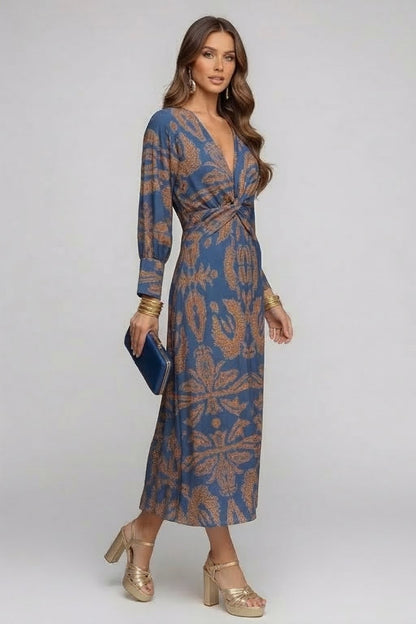 INDIA | Vestido Maxi con Escote en V