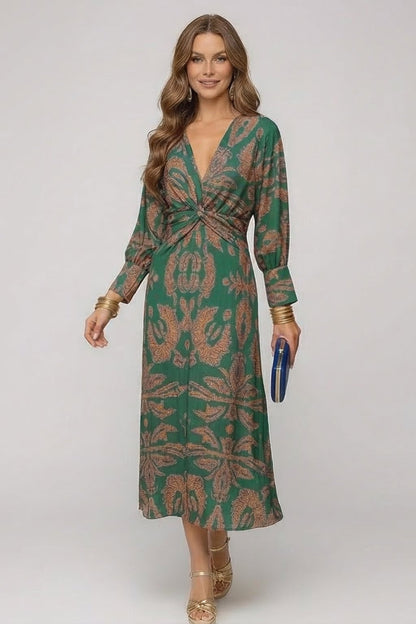 INDIA | Vestido Maxi con Escote en V