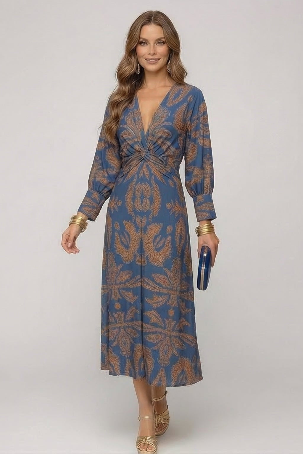 INDIA | Vestido Maxi con Escote en V