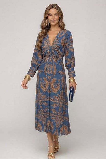 INDIA | Vestido Maxi con Escote en V